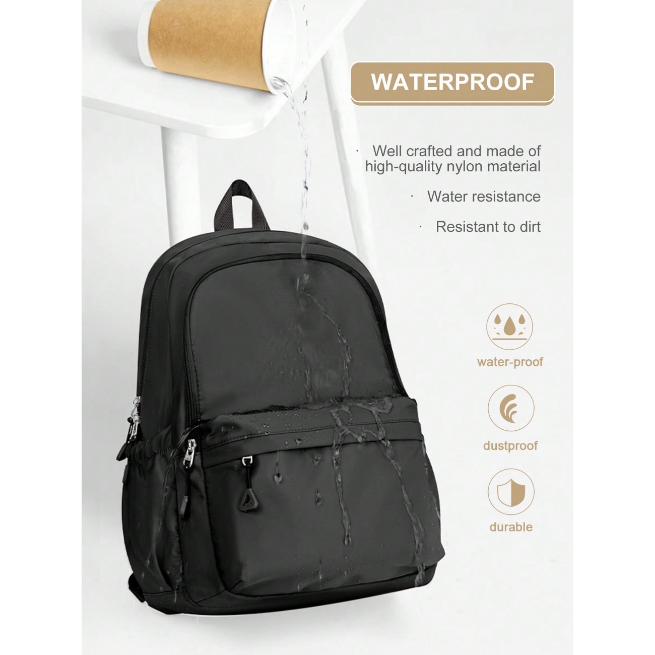 حقيبة ظهر لطلاب المدارس المتوس - مراجعة Laptop Backpack 15.6 وسعره