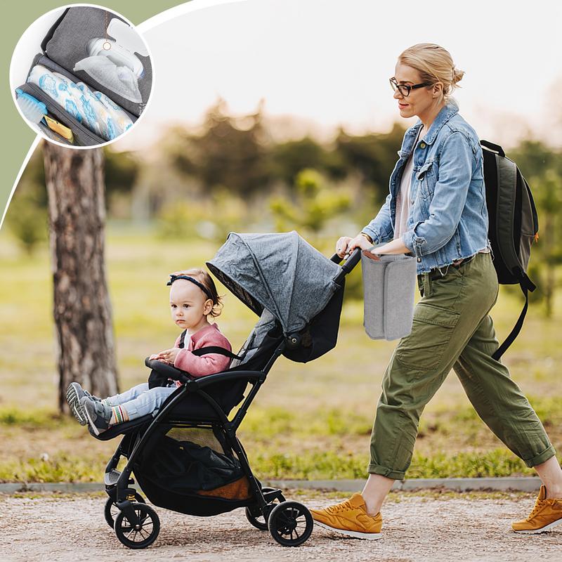 حقيبة حفاضات صغيرة قابلة للطي  - مراجعة Backpack Diaper Bag وسعره