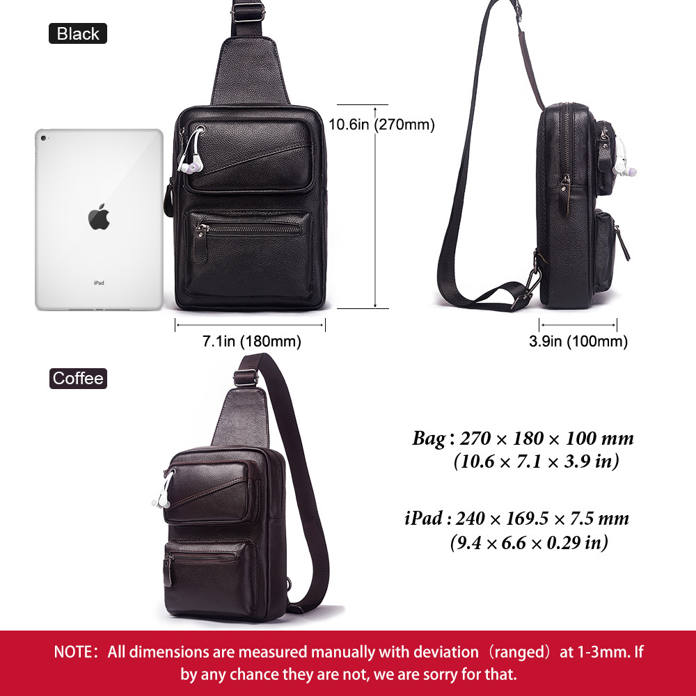 حقيبة صدر من الجلد الطبيعي متع - مراجعة Fashion Backpack Women وسعره
