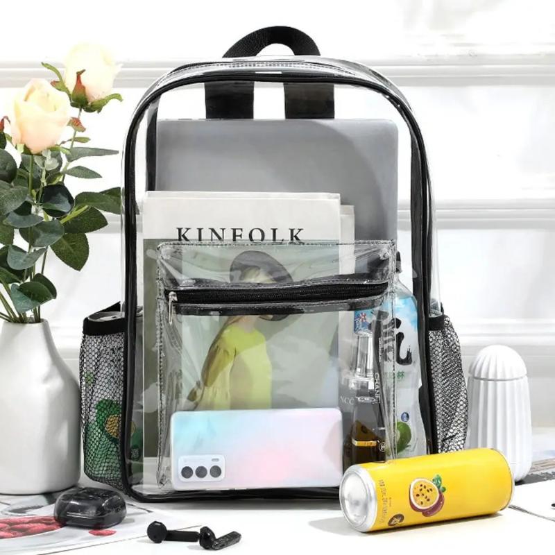 حقيبة ظهر شفافة من PVC للرياضا - مراجعة Canvas Backpack Casual وسعره