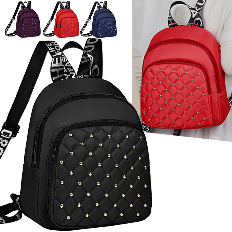حقيبة ظهر أنيقة مرصعة متعددة ا - مراجعة Canvas Backpack Casual وسعره